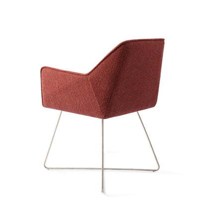 Jesper Home Tome Shabby Saffron Eetkamerstoel - Cross Steel - KwaliteitWonen.nl