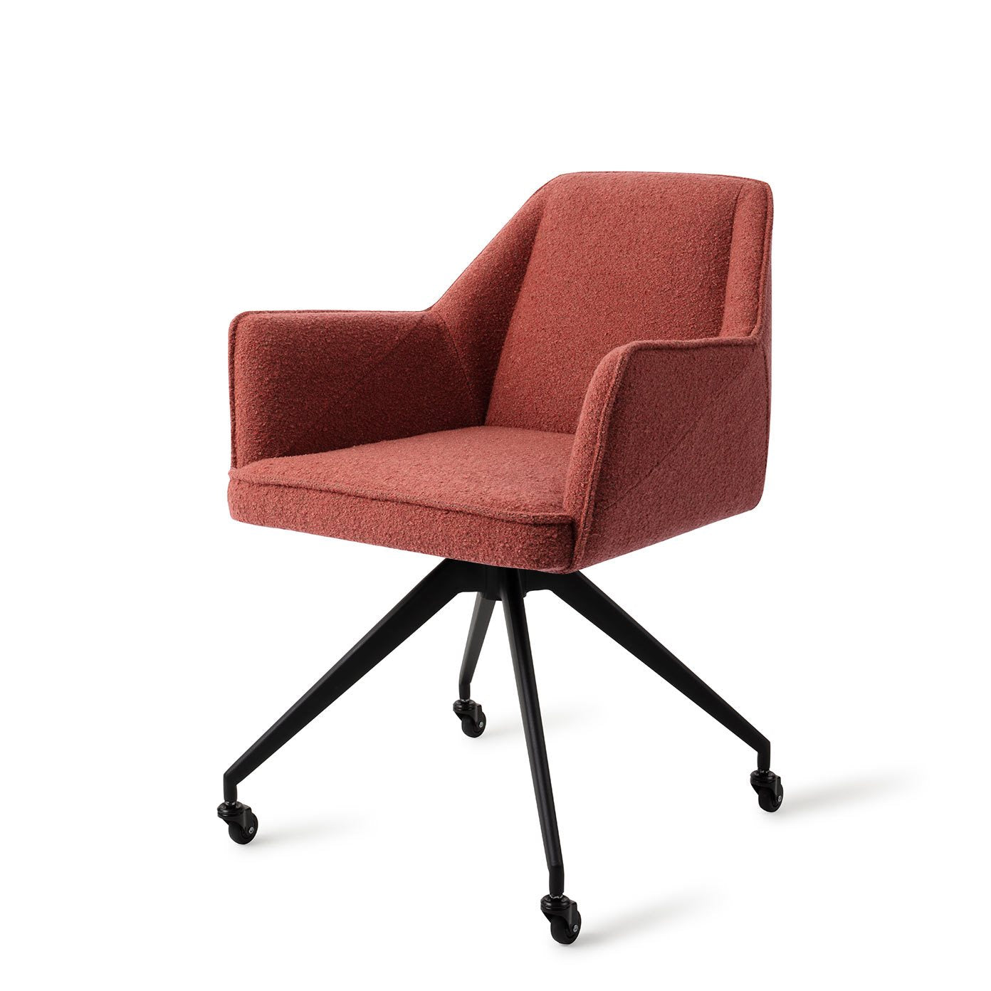 Jesper Home Tome Shabby Saffron Eetkamerstoel - Glide Black - KwaliteitWonen.nl