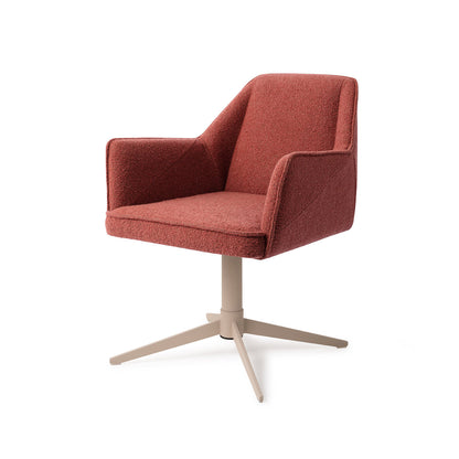 Jesper Home Tome Shabby Saffron Eetkamerstoel - Quad Beige - KwaliteitWonen.nl