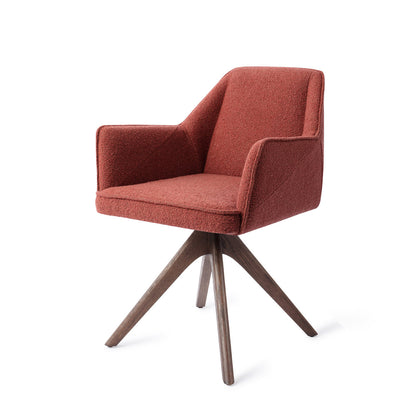 Jesper Home Tome Shabby Saffron Eetkamerstoel - Revolve Oak Walnut - KwaliteitWonen.nl