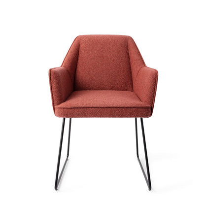 Jesper Home Tome Shabby Saffron Eetkamerstoel - Slide Black - KwaliteitWonen.nl
