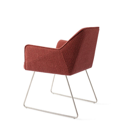 Jesper Home Tome Shabby Saffron Eetkamerstoel - Slide Steel - KwaliteitWonen.nl