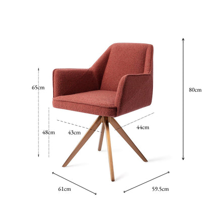 Jesper Home Tome Shabby Saffron Eetkamerstoel - Turn Rose - KwaliteitWonen.nl