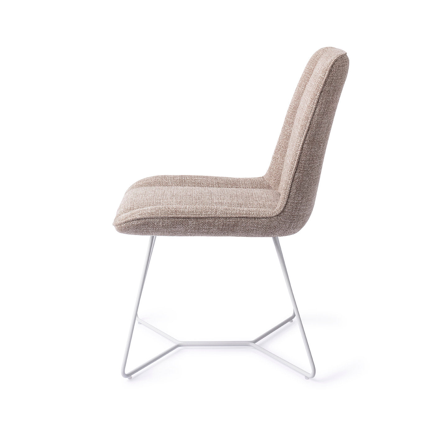 Jesper Home Umedo Grainy Greige Eetkamerstoel - Beehive White - KwaliteitWonen.nl