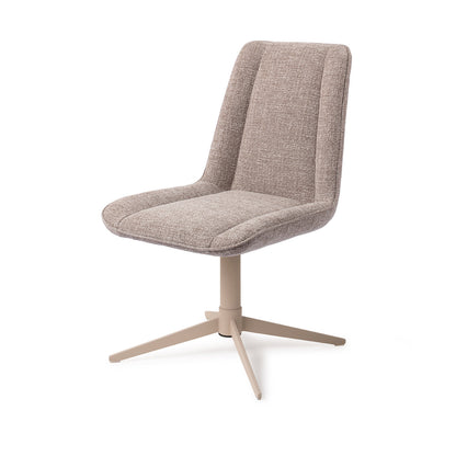 Jesper Home Umedo Grainy Greige Eetkamerstoel - Quad Beige - KwaliteitWonen.nl