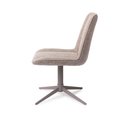 Jesper Home Umedo Grainy Greige Eetkamerstoel - Quad Grey - KwaliteitWonen.nl