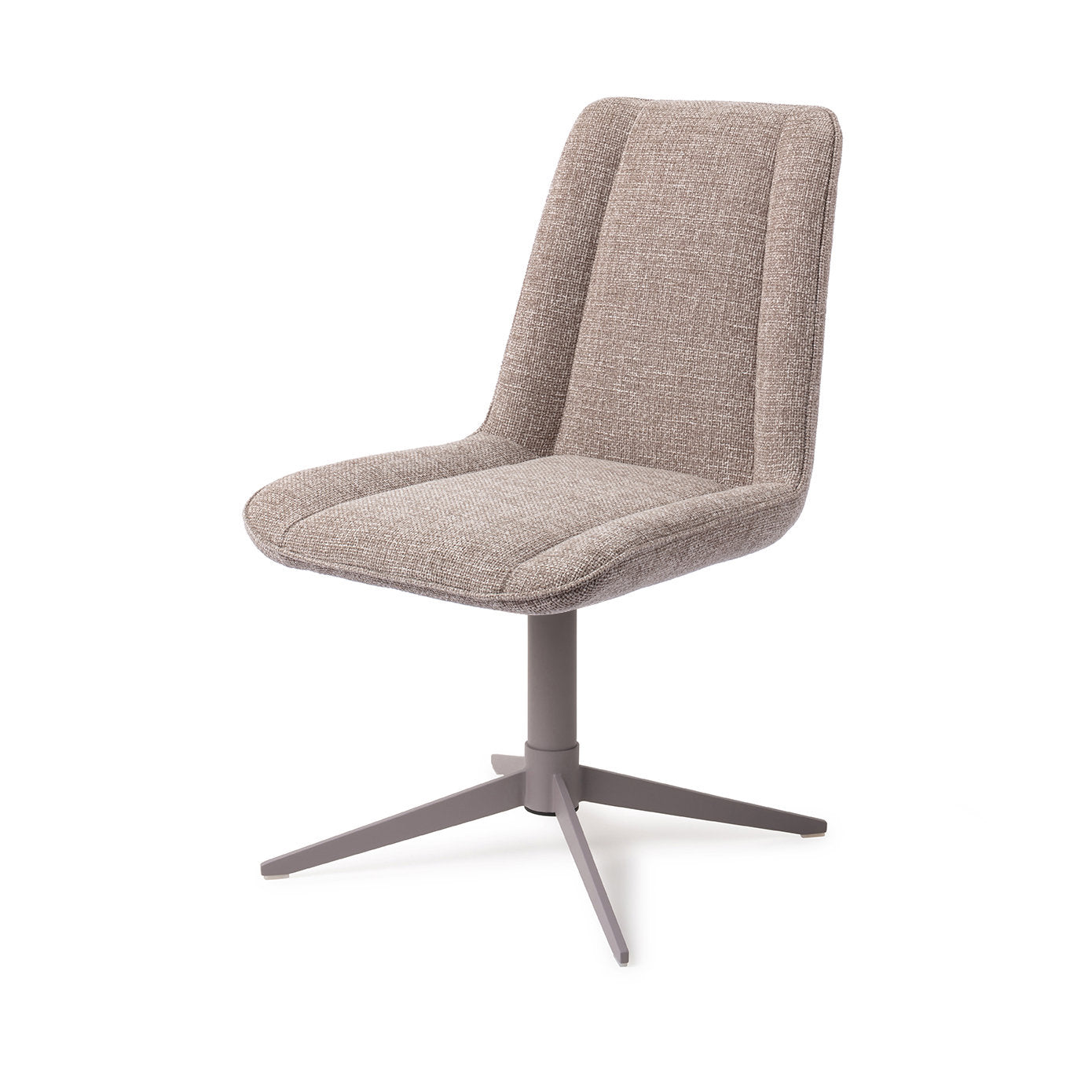 Jesper Home Umedo Grainy Greige Eetkamerstoel - Quad Grey - KwaliteitWonen.nl