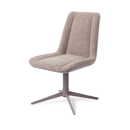 Jesper Home Umedo Grainy Greige Eetkamerstoel - Quad Grey - KwaliteitWonen.nl