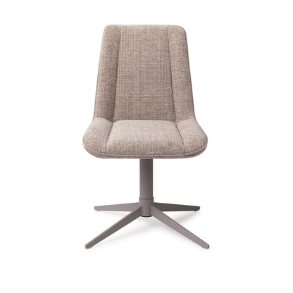Jesper Home Umedo Grainy Greige Eetkamerstoel - Quad Grey - KwaliteitWonen.nl