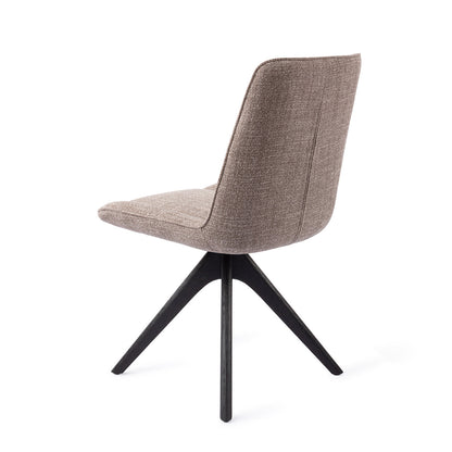 Jesper Home Umedo Grainy Greige Eetkamerstoel - Revolve Oak Black - KwaliteitWonen.nl