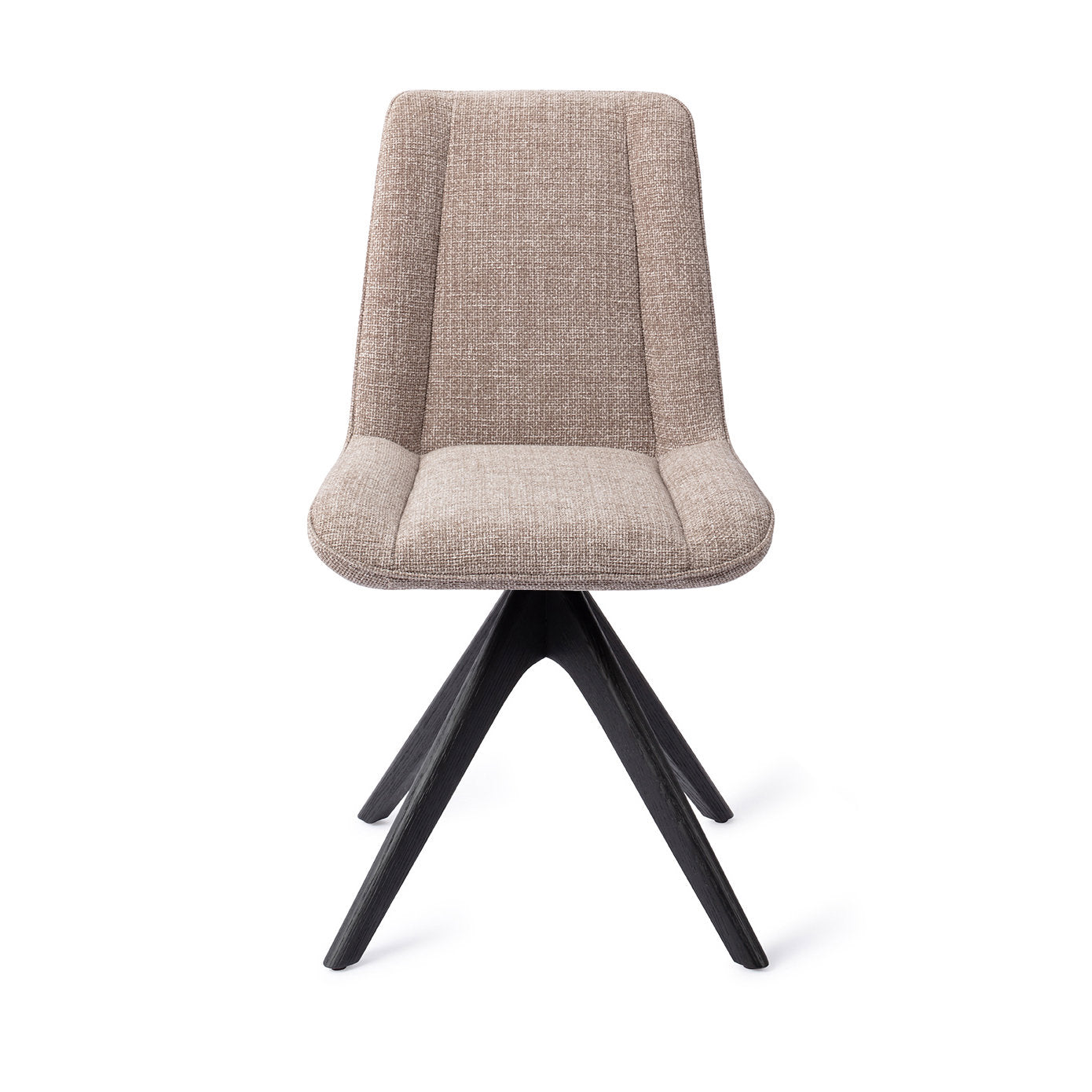 Jesper Home Umedo Grainy Greige Eetkamerstoel - Revolve Oak Black - KwaliteitWonen.nl