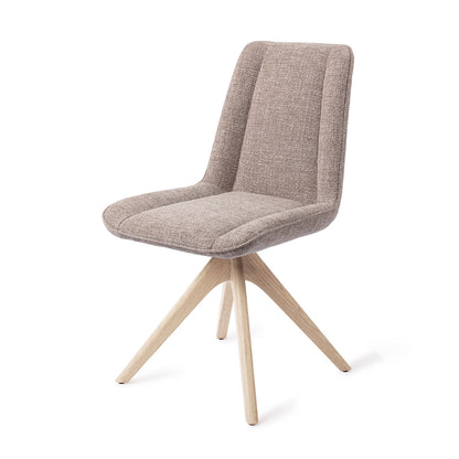 Jesper Home Umedo Grainy Greige Eetkamerstoel - Revolve Oak Bleach - KwaliteitWonen.nl