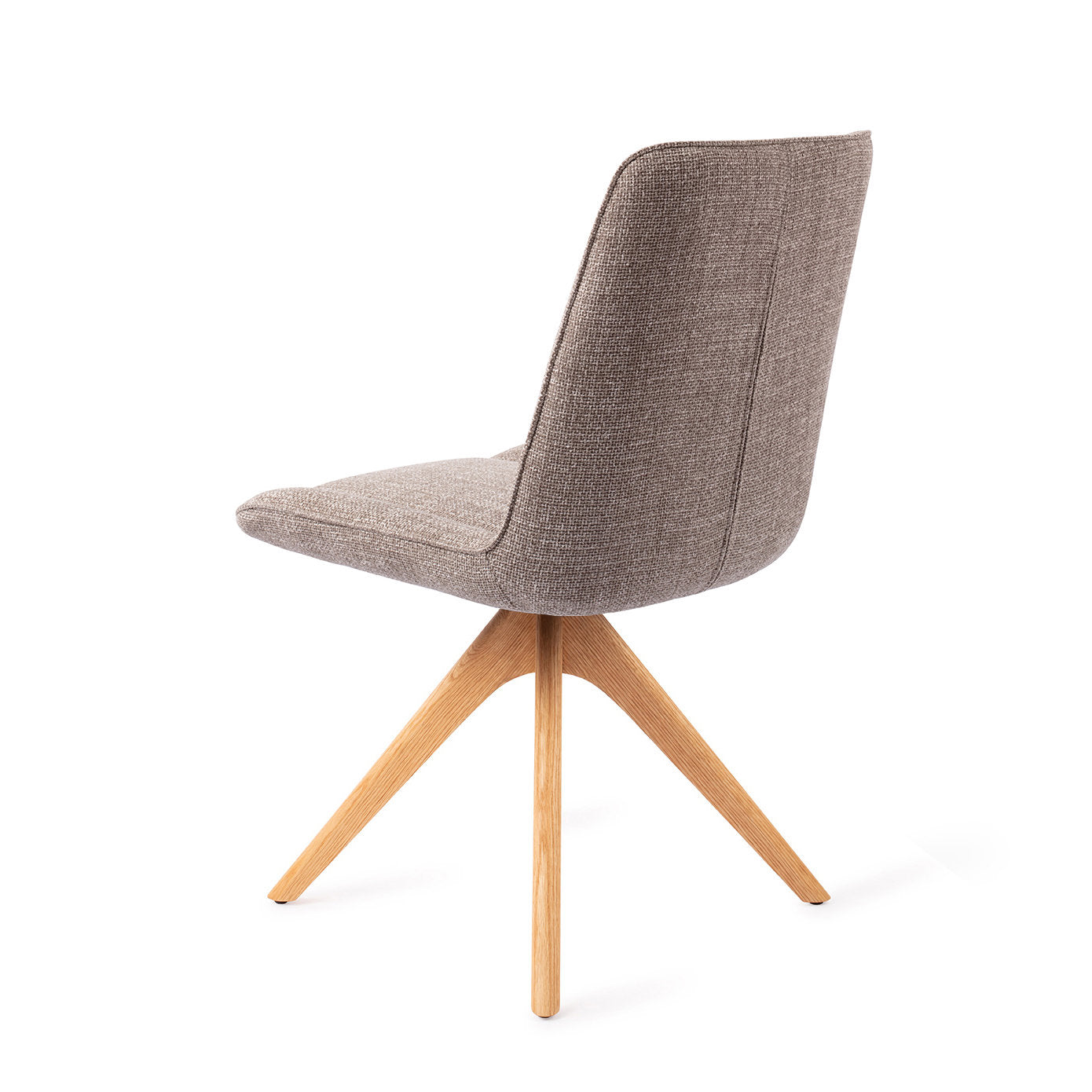 Jesper Home Umedo Grainy Greige Eetkamerstoel - Revolve Oak Natural - KwaliteitWonen.nl
