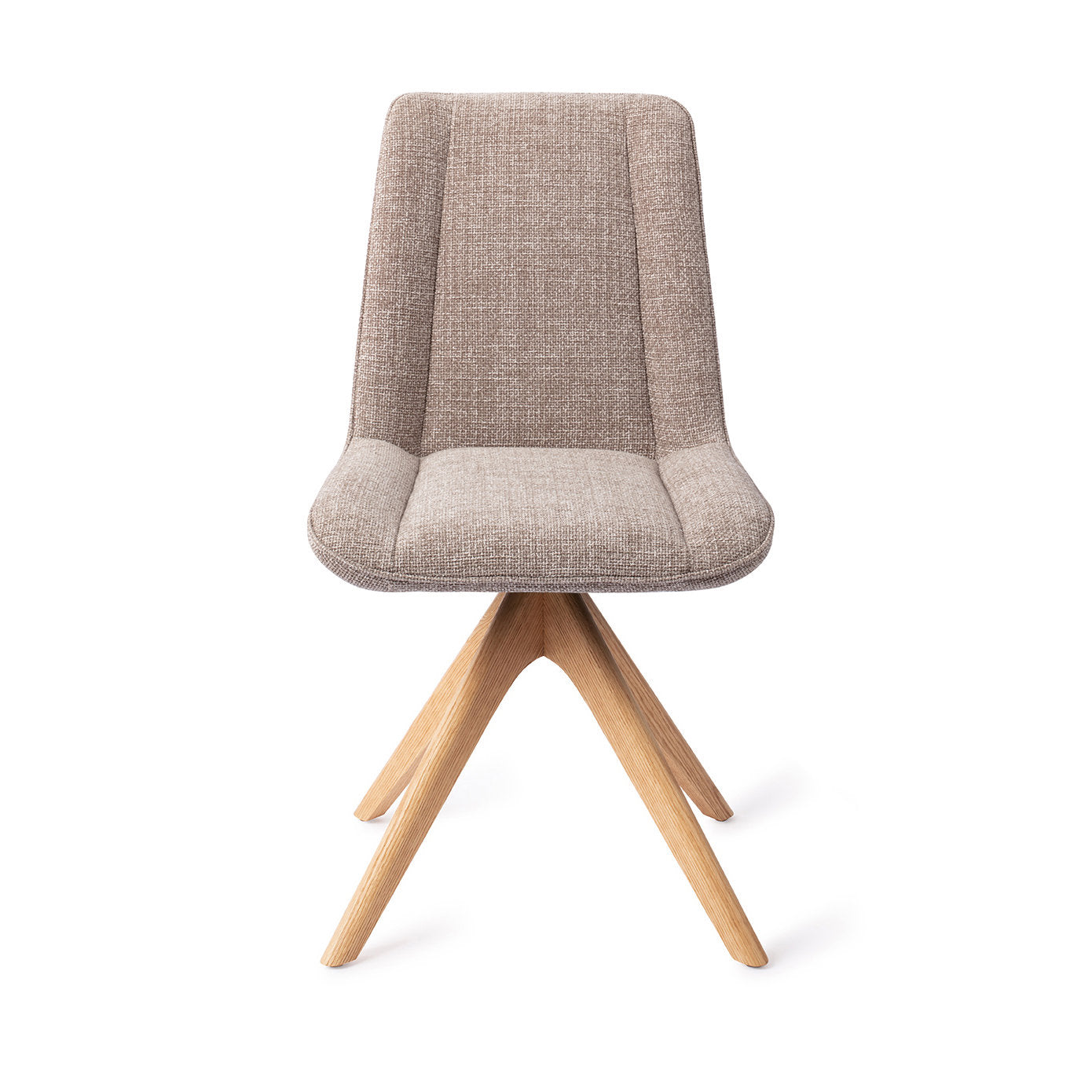 Jesper Home Umedo Grainy Greige Eetkamerstoel - Revolve Oak Natural - KwaliteitWonen.nl