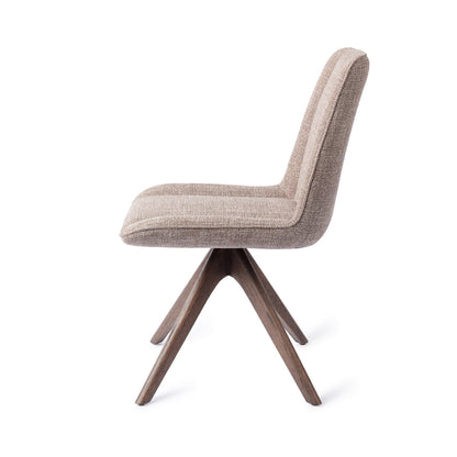 Jesper Home Umedo Grainy Greige Eetkamerstoel - Revolve Oak Walnut - KwaliteitWonen.nl