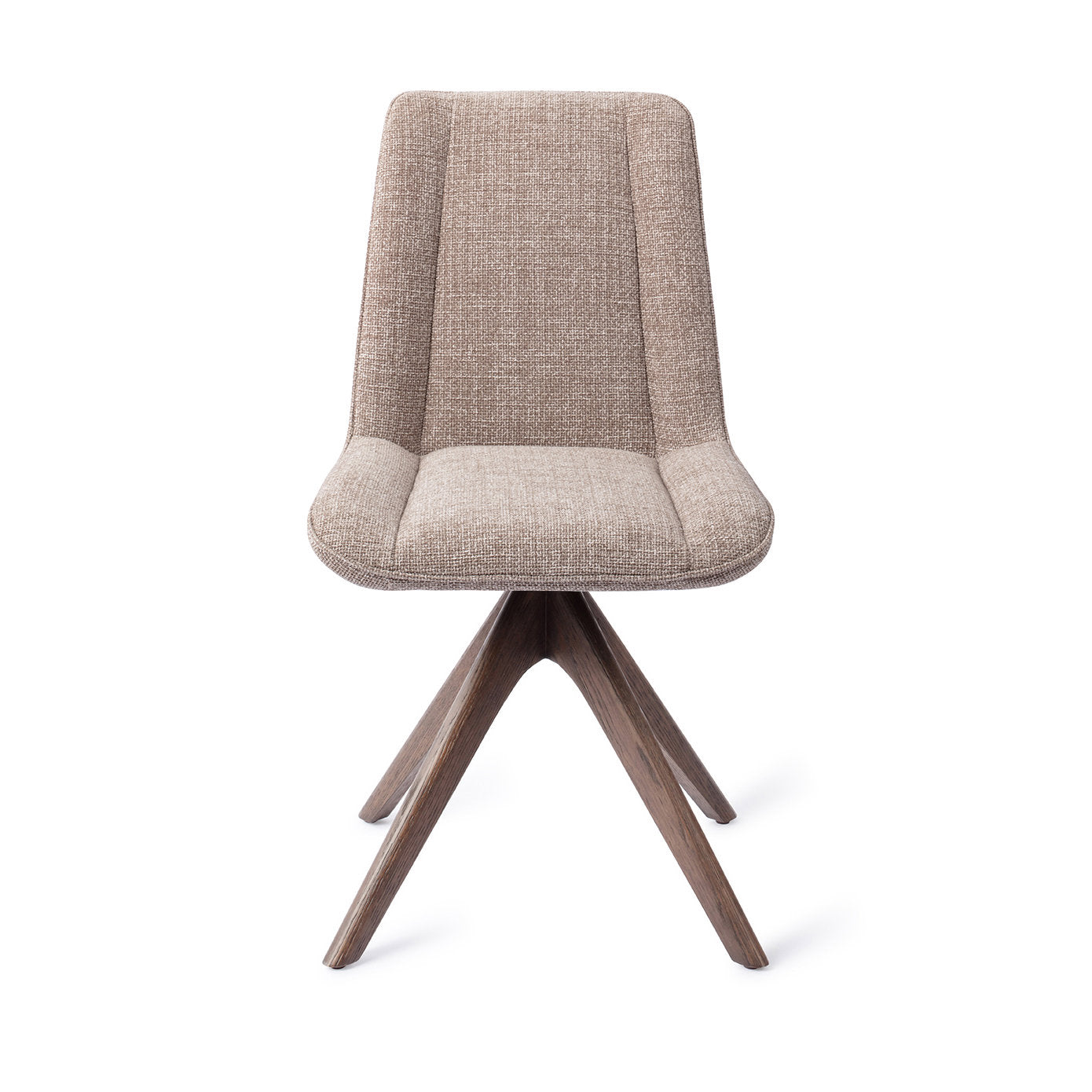 Jesper Home Umedo Grainy Greige Eetkamerstoel - Revolve Oak Walnut - KwaliteitWonen.nl