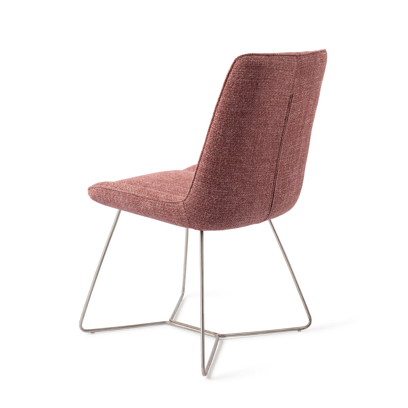Jesper Home Umedo Scarlet Grain Eetkamerstoel - Beehive Steel - KwaliteitWonen.nl