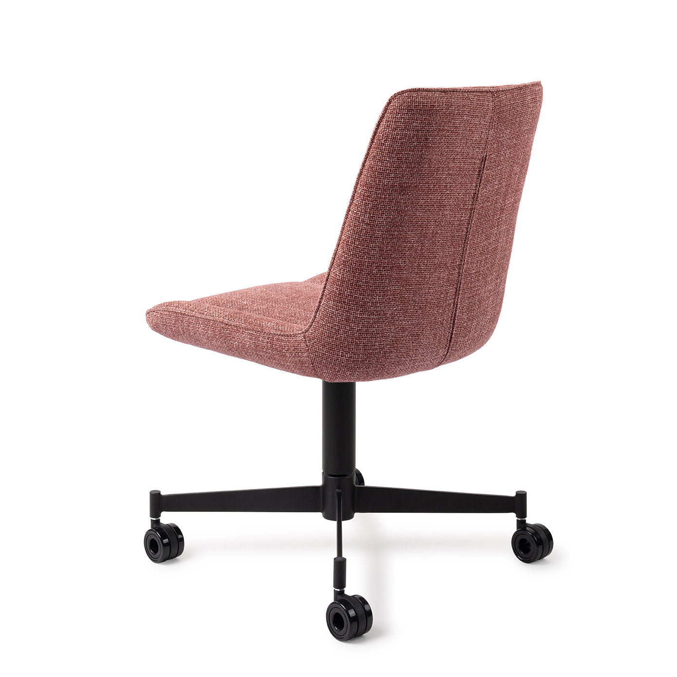 Jesper Home Umedo Scarlet Grain Eetkamerstoel - Caster Black - KwaliteitWonen.nl