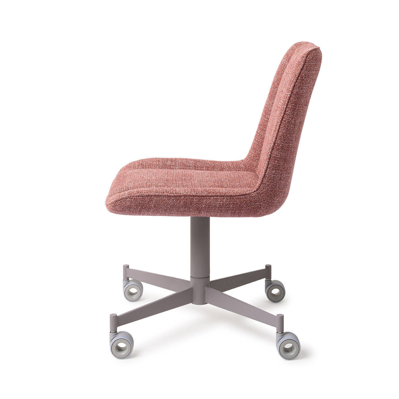 Jesper Home Umedo Scarlet Grain Eetkamerstoel - Caster Grey - KwaliteitWonen.nl