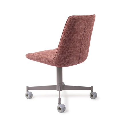 Jesper Home Umedo Scarlet Grain Eetkamerstoel - Caster Grey - KwaliteitWonen.nl