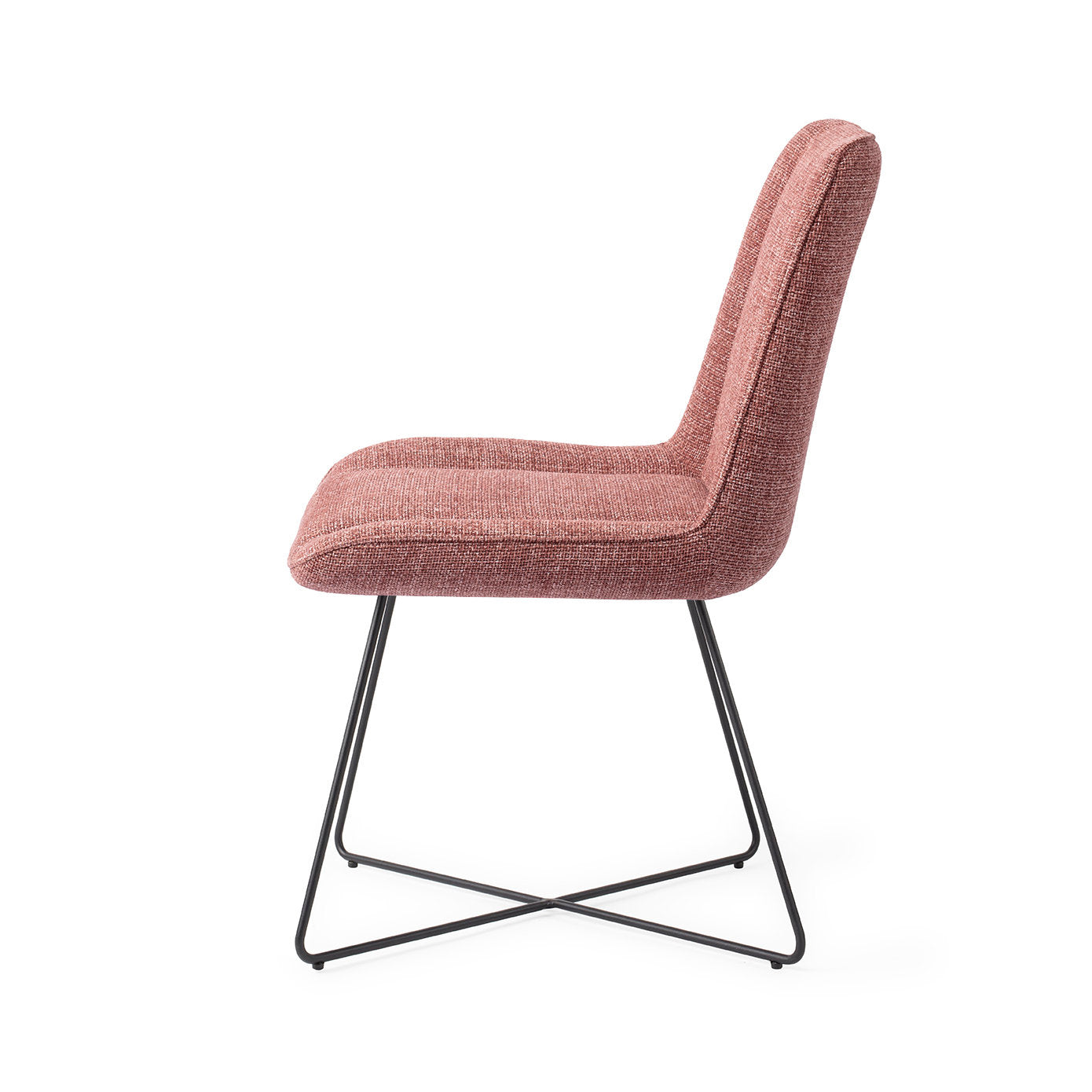 Jesper Home Umedo Scarlet Grain Eetkamerstoel - Cross Black - KwaliteitWonen.nl