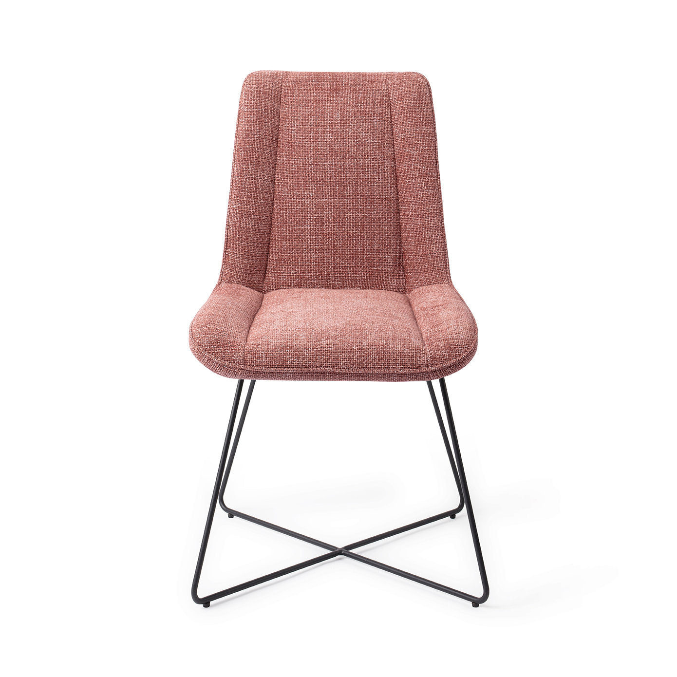 Jesper Home Umedo Scarlet Grain Eetkamerstoel - Cross Black - KwaliteitWonen.nl