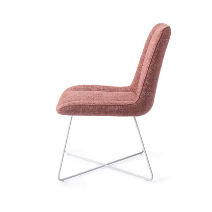Jesper Home Umedo Scarlet Grain Eetkamerstoel - Cross White - KwaliteitWonen.nl