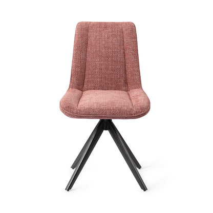 Jesper Home Umedo Scarlet Grain Eetkamerstoel - Turn Black - KwaliteitWonen.nl