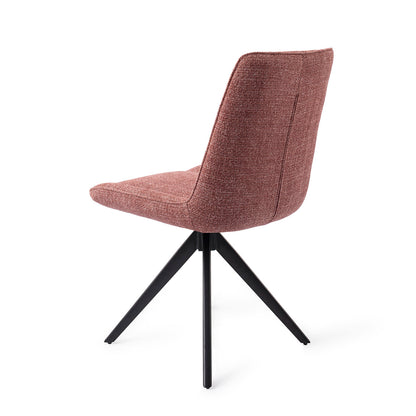 Jesper Home Umedo Scarlet Grain Eetkamerstoel - Turn Black - KwaliteitWonen.nl