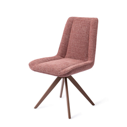 Jesper Home Umedo Scarlet Grain Eetkamerstoel - Turn Brown - KwaliteitWonen.nl