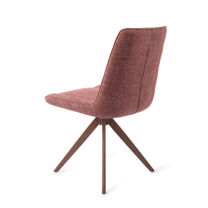 Jesper Home Umedo Scarlet Grain Eetkamerstoel - Turn Brown - KwaliteitWonen.nl