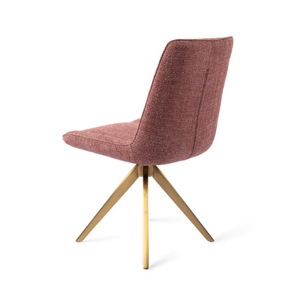 Jesper Home Umedo Scarlet Grain Eetkamerstoel - Turn Gold - KwaliteitWonen.nl