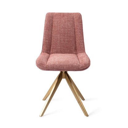 Jesper Home Umedo Scarlet Grain Eetkamerstoel - Turn Gold - KwaliteitWonen.nl