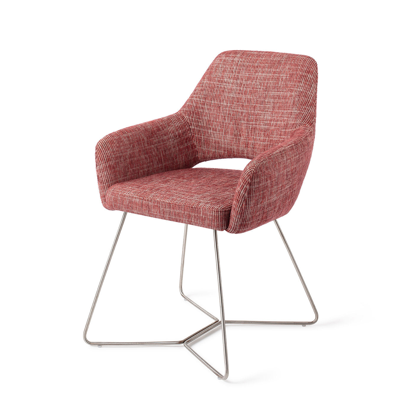 Jesper Home Yanai Berry Bars Eetkamerstoel - Beehive Steel - KwaliteitWonen.nl