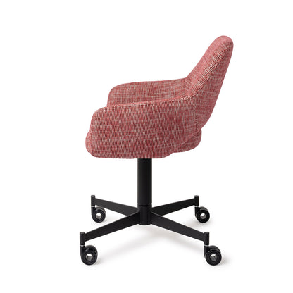 Jesper Home Yanai Berry Bars Eetkamerstoel - Caster Black - KwaliteitWonen.nl