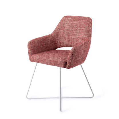 Jesper Home Yanai Berry Bars Eetkamerstoel - Cross White - KwaliteitWonen.nl