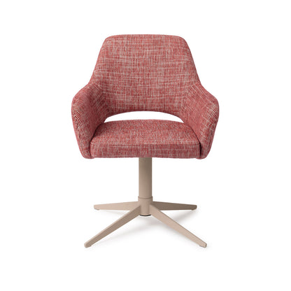 Jesper Home Yanai Berry Bars Eetkamerstoel - Quad Beige - KwaliteitWonen.nl
