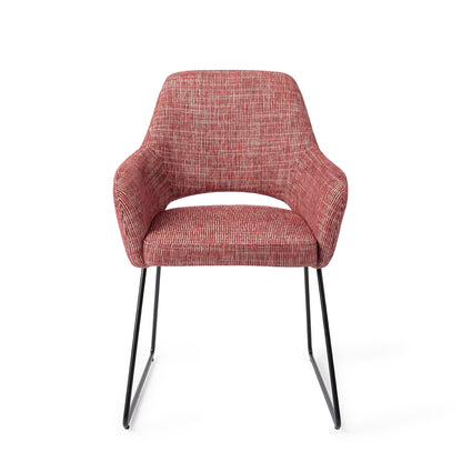 Jesper Home Yanai Berry Bars Eetkamerstoel - Slide Black - KwaliteitWonen.nl