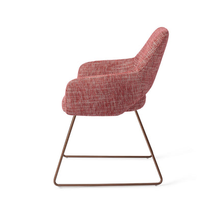 Jesper Home Yanai Berry Bars Eetkamerstoel - Slide Rose - KwaliteitWonen.nl