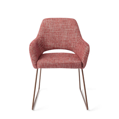 Jesper Home Yanai Berry Bars Eetkamerstoel - Slide Rose - KwaliteitWonen.nl