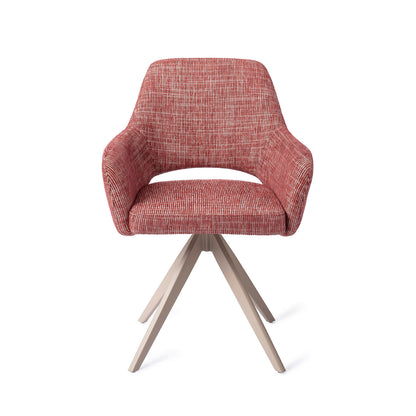 Jesper Home Yanai Berry Bars Eetkamerstoel - Turn Beige - KwaliteitWonen.nl