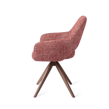 Jesper Home Yanai Berry Bars Eetkamerstoel - Turn Brown - KwaliteitWonen.nl