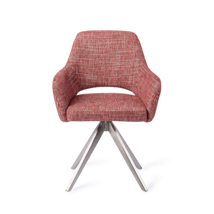 Jesper Home Yanai Berry Bars Eetkamerstoel - Turn Steel - KwaliteitWonen.nl