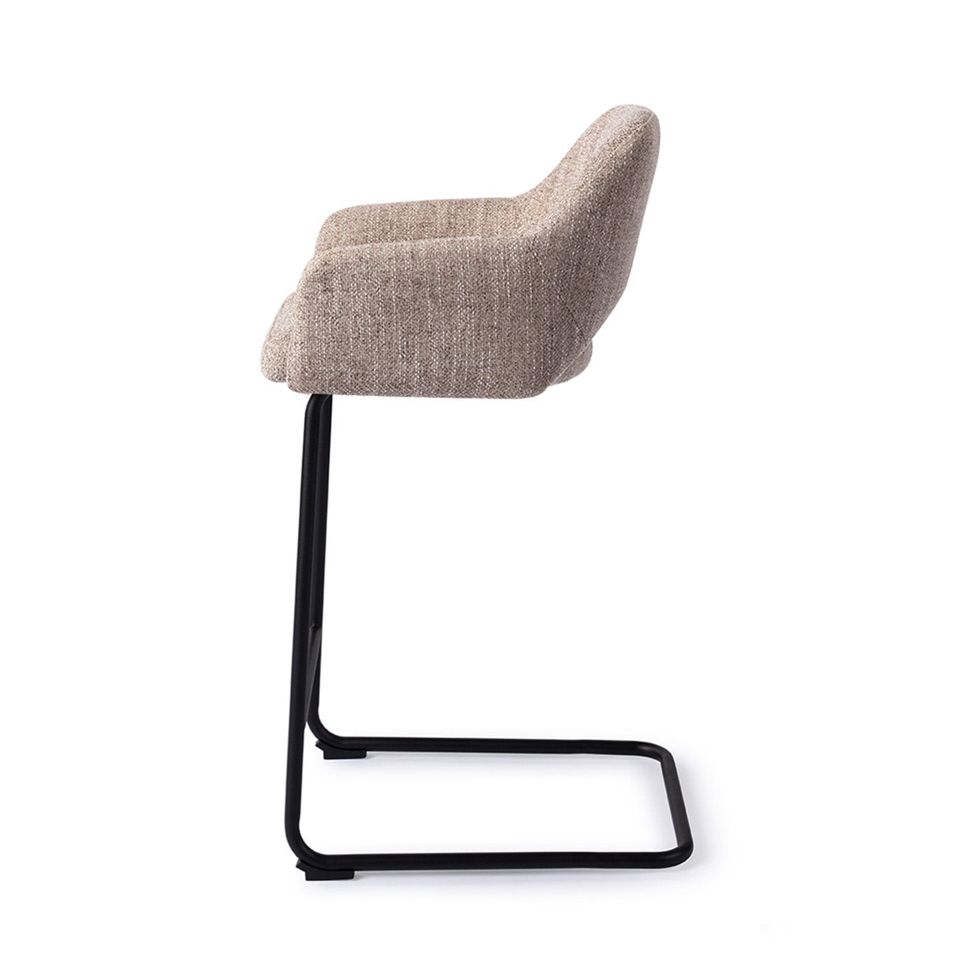 Jesper Home Yanai Biscuit Beach Barkruk - Arch Black (L) - KwaliteitWonen.nl
