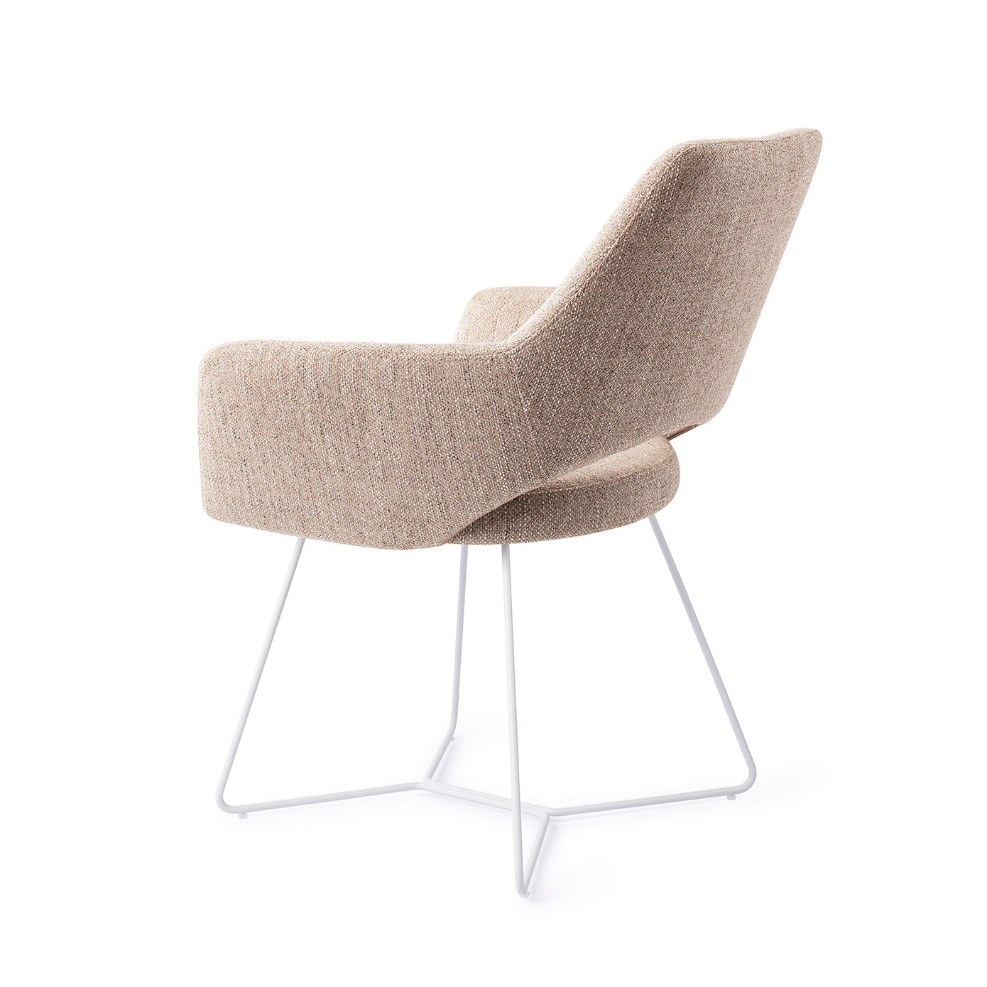 Jesper Home Yanai Biscuit Beach Eetkamerstoel - Beehive White - KwaliteitWonen.nl