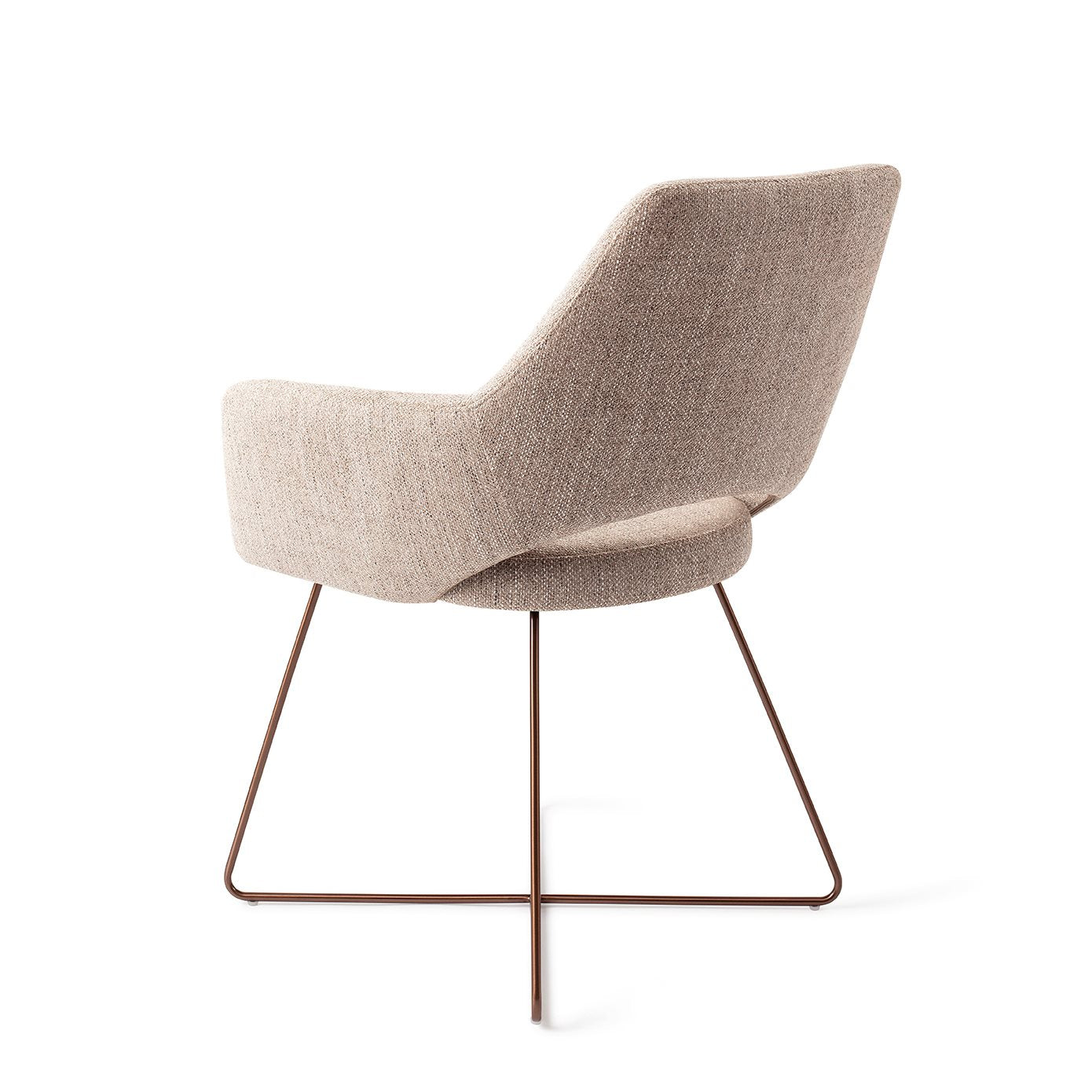Jesper Home Yanai Biscuit Beach Eetkamerstoel - Cross Rose - KwaliteitWonen.nl
