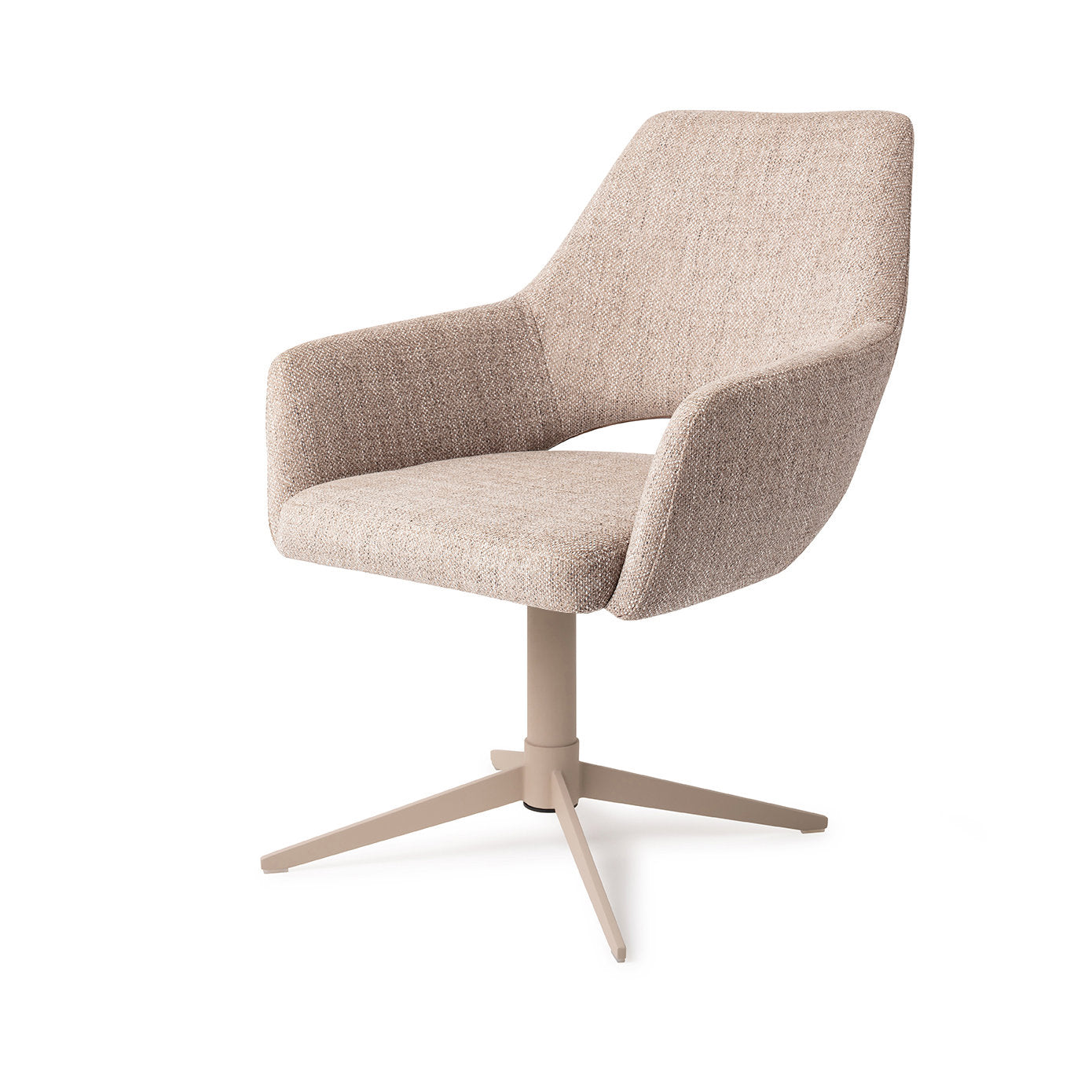 Jesper Home Yanai Biscuit Beach Eetkamerstoel - Quad Beige - KwaliteitWonen.nl