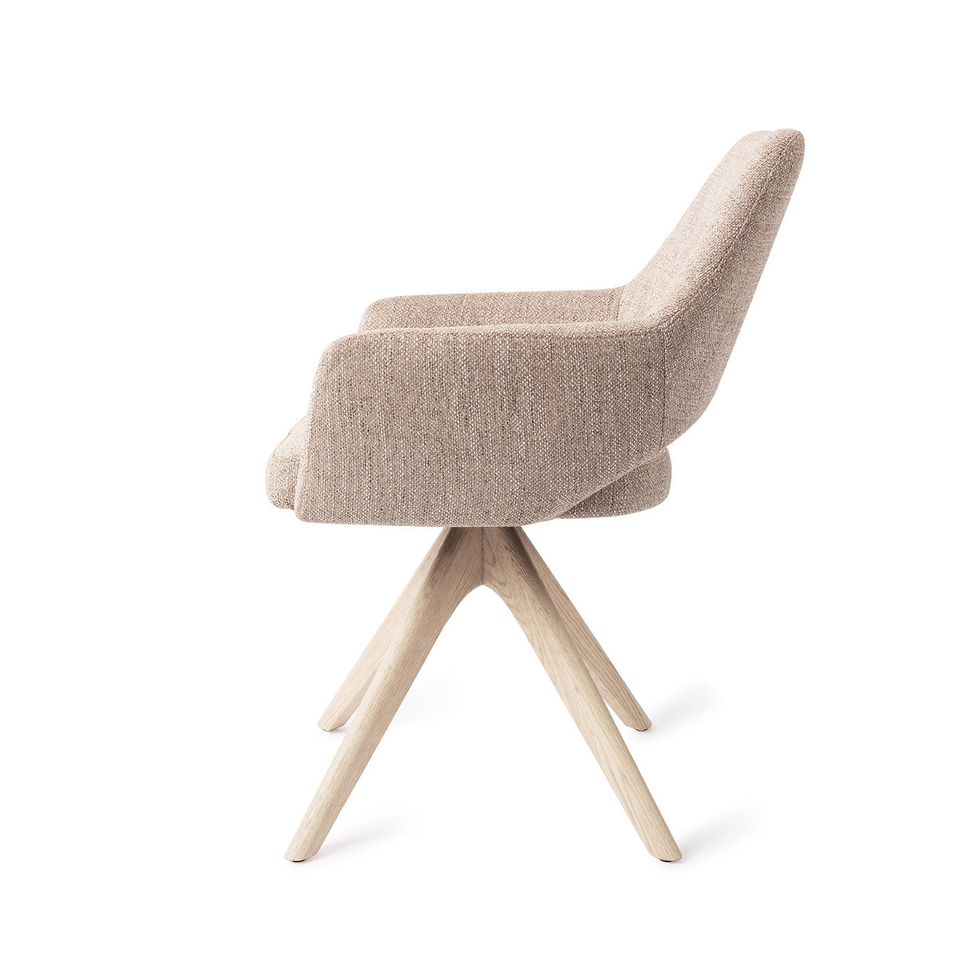 Jesper Home Yanai Biscuit Beach Eetkamerstoel - Revolve Oak Bleach - KwaliteitWonen.nl
