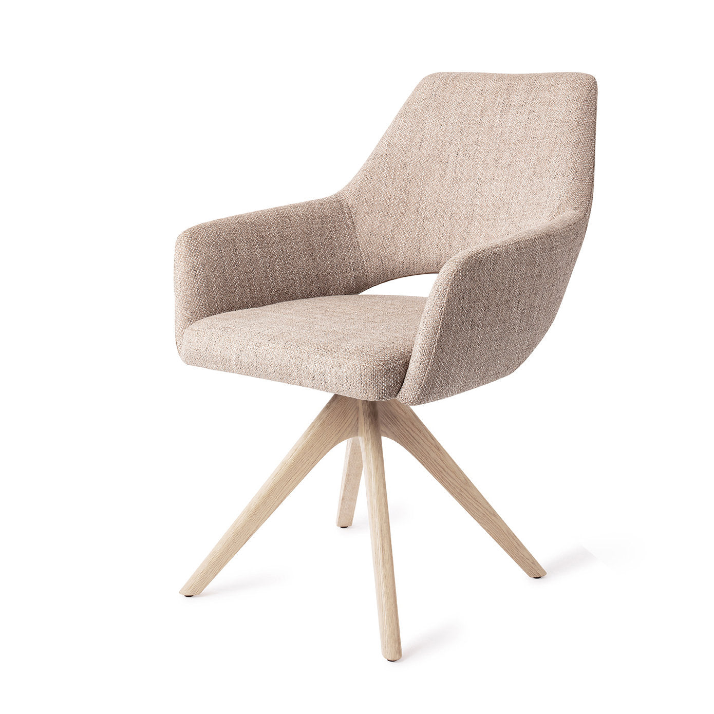Jesper Home Yanai Biscuit Beach Eetkamerstoel - Revolve Oak Bleach - KwaliteitWonen.nl