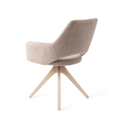 Jesper Home Yanai Biscuit Beach Eetkamerstoel - Revolve Oak Bleach - KwaliteitWonen.nl